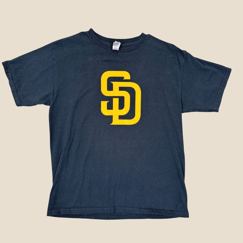 San Diego Padres Gildan T-Shirt Youth XL Black MLB Baseball Fan Sportswear Tee